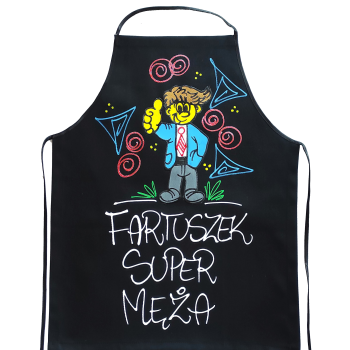 [Fb40] Fartuszek bawełniany SUPER MĄŻ